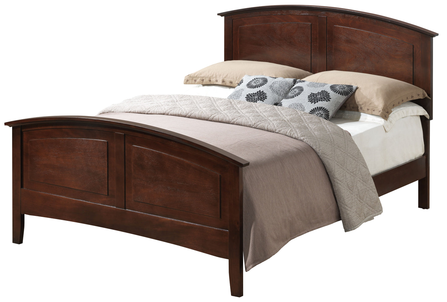 Queen Bed For Cozy Spaces Elegant - Cappuccino