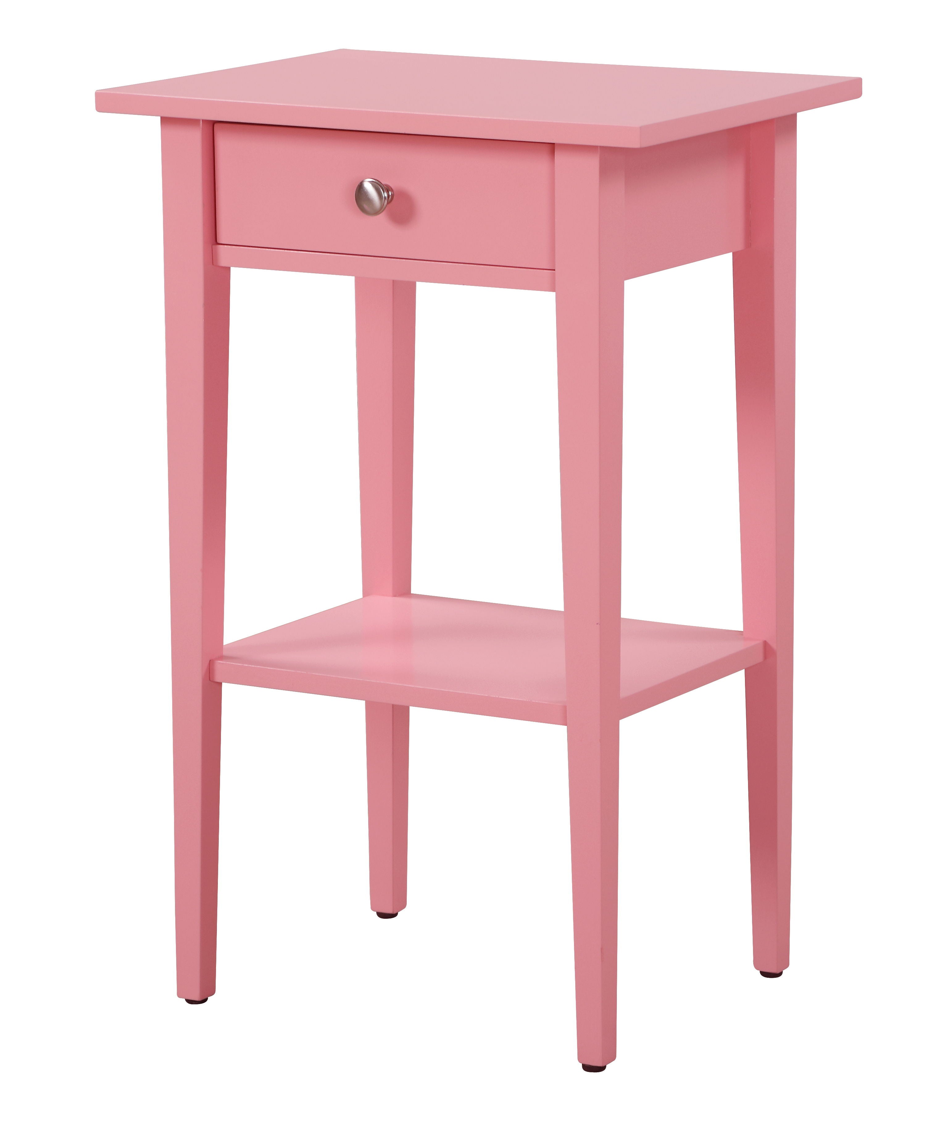 Contemporary Nightstand - Pink