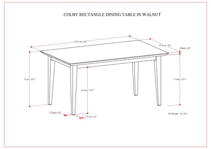 Colby - Dining Table - Walnut