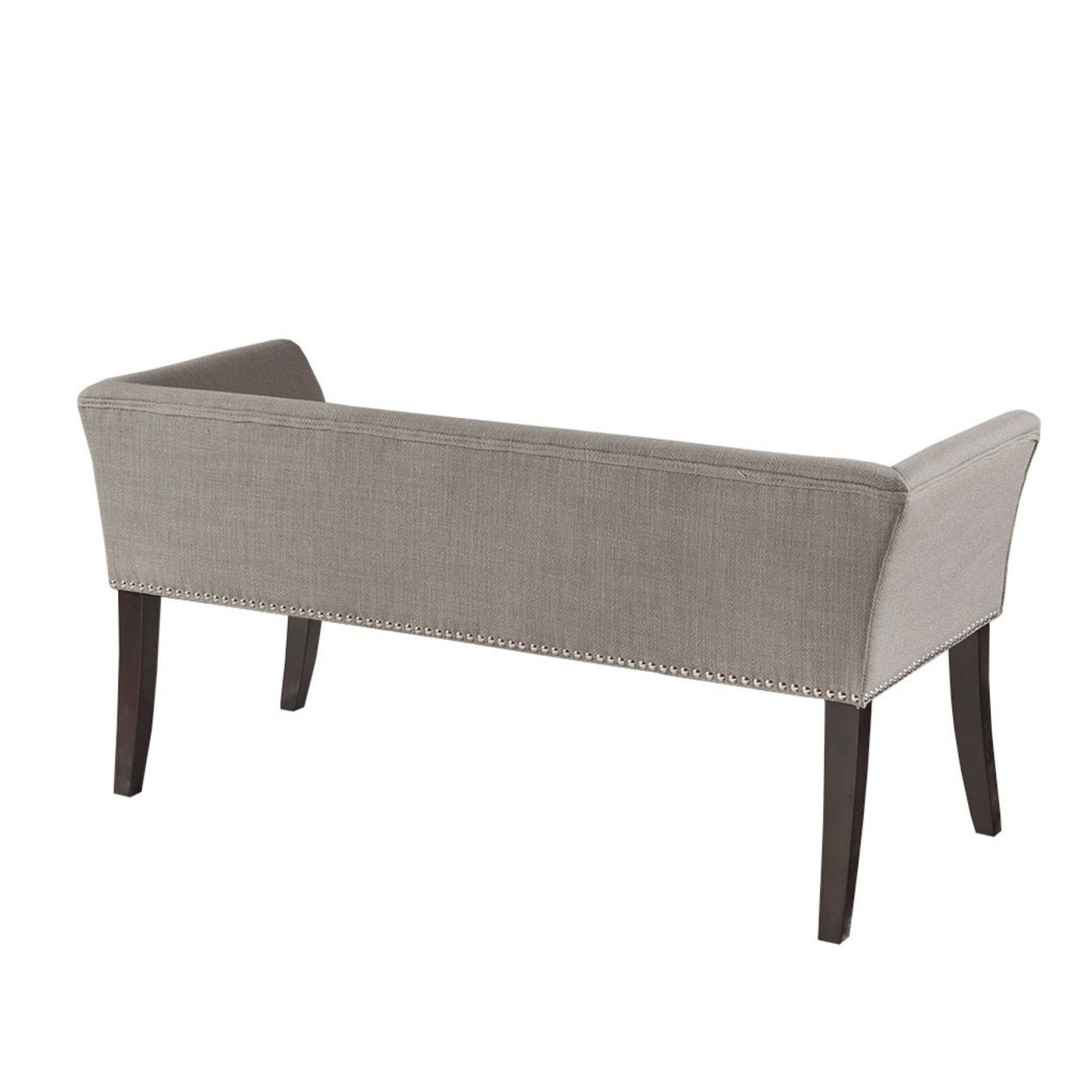 Modern Design The Bench Upholstered Solid Wood - Gray