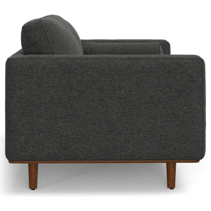 Morrison - Upholstered Sofa And Ottoman Set - Charcoal Gray