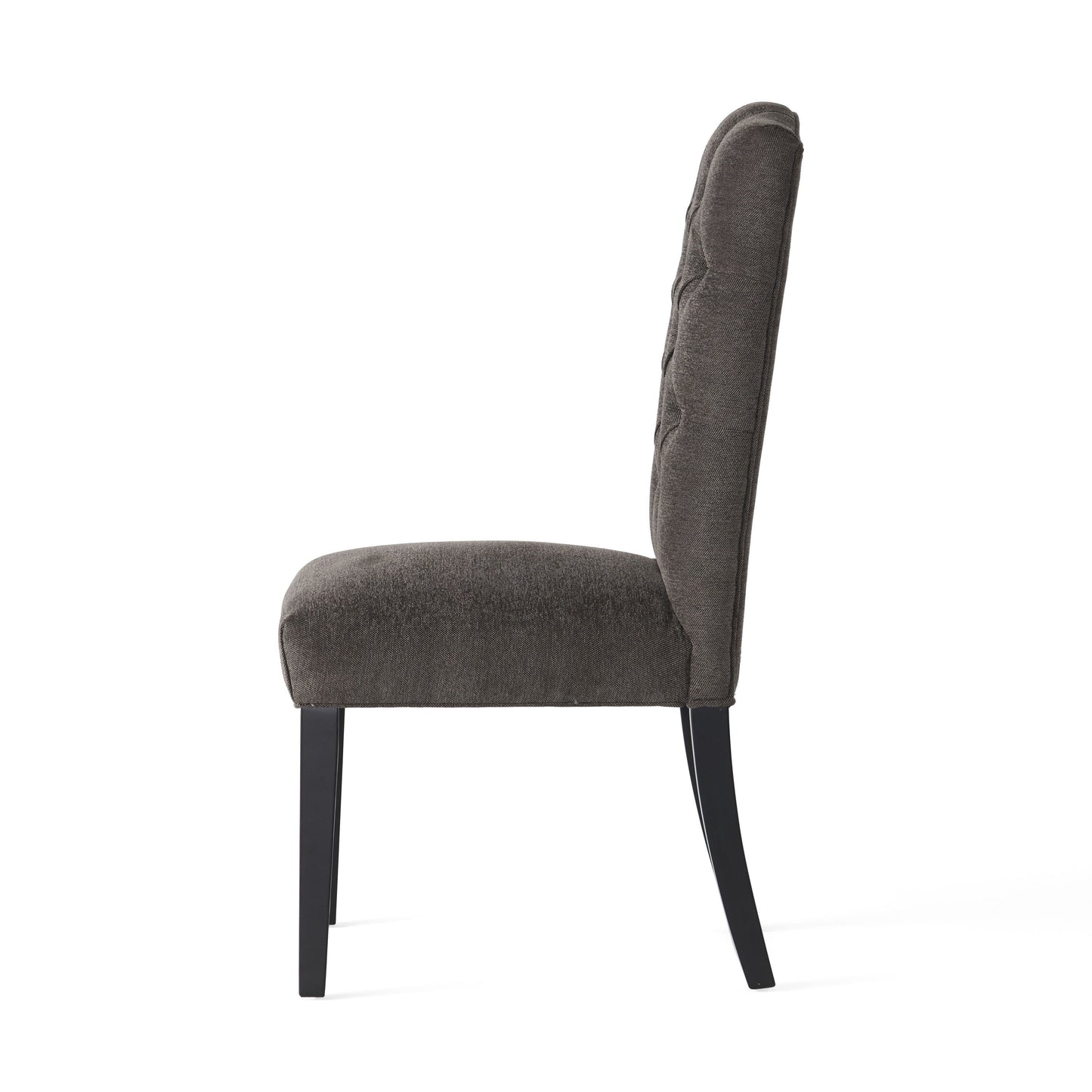 Harriet - Tufted Dining Chair (Set of 2) - Dark Gray