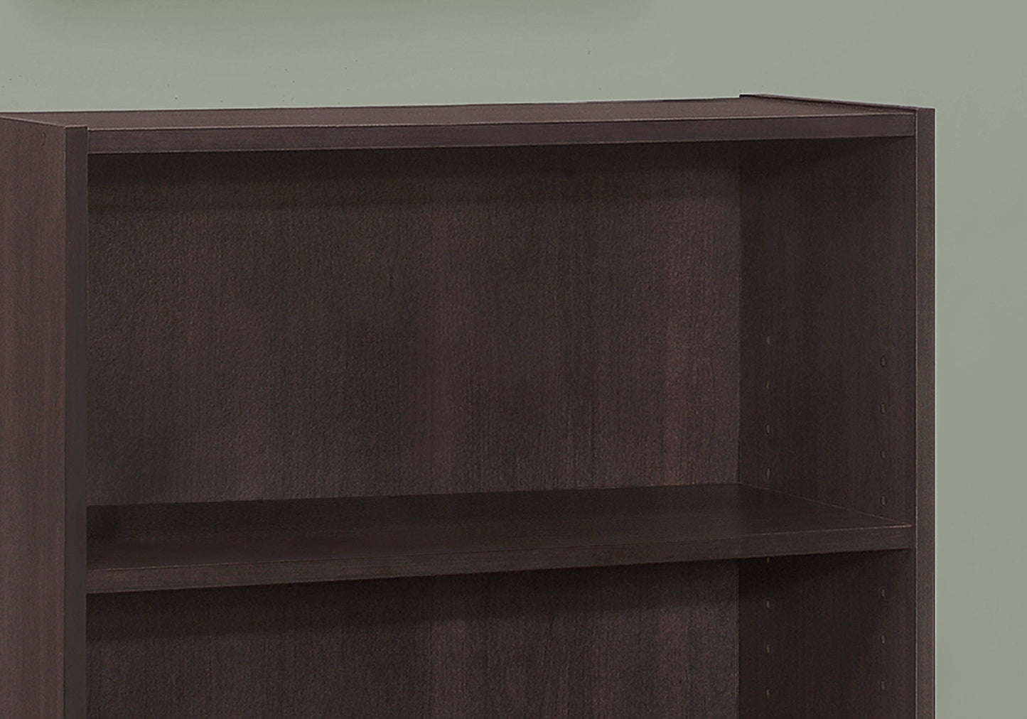 Bookshelf, Bookcase, 4 Tier, For Office, Transitional - Espresso