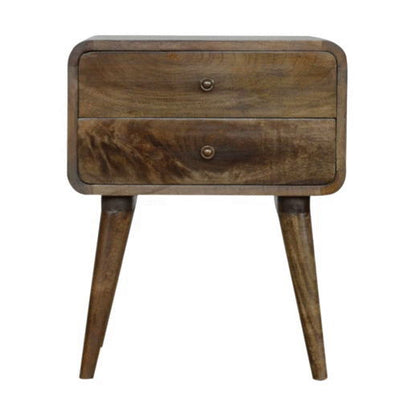 Curved Classic ed Nightstand - Gray Wash