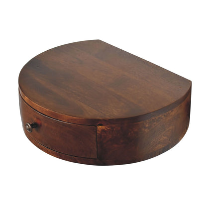 Lunar - 1 Drawer Floating Nightstand - Chestnut