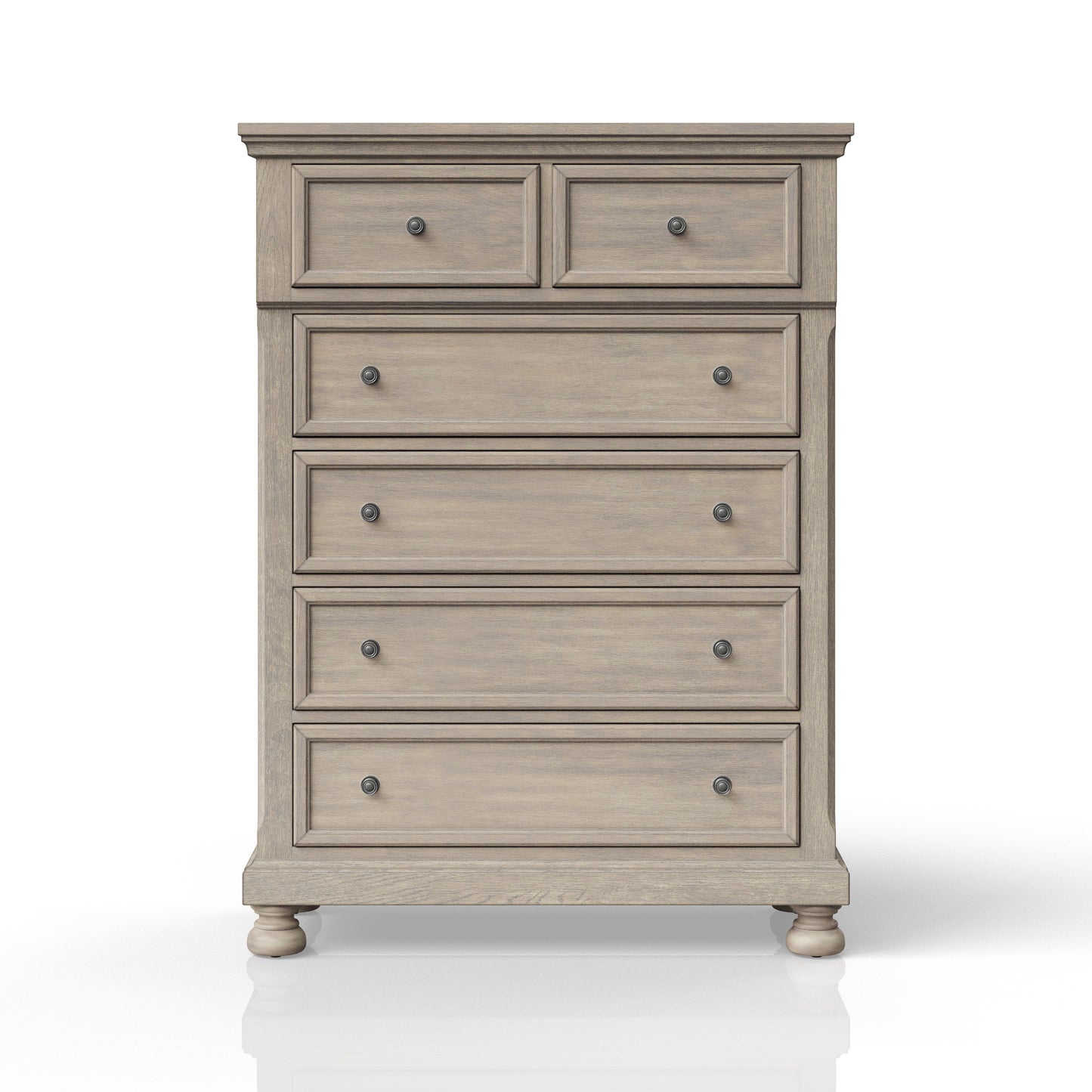 5 Drawer Chest - Antique Gray