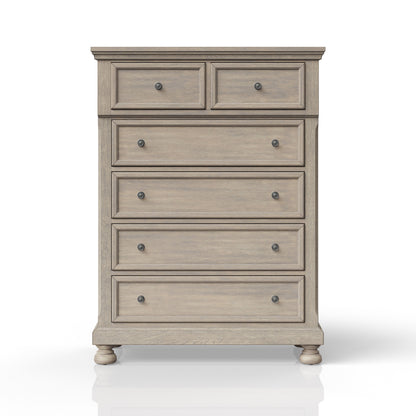 5 Drawer Chest - Antique Gray