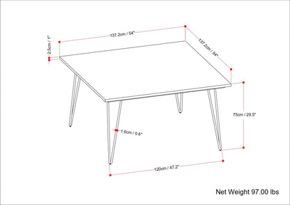 Hunter - Square Dining Table - Natural