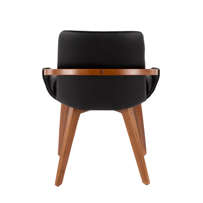 Cosmo - Mid-Century Chair - Walnut / Black