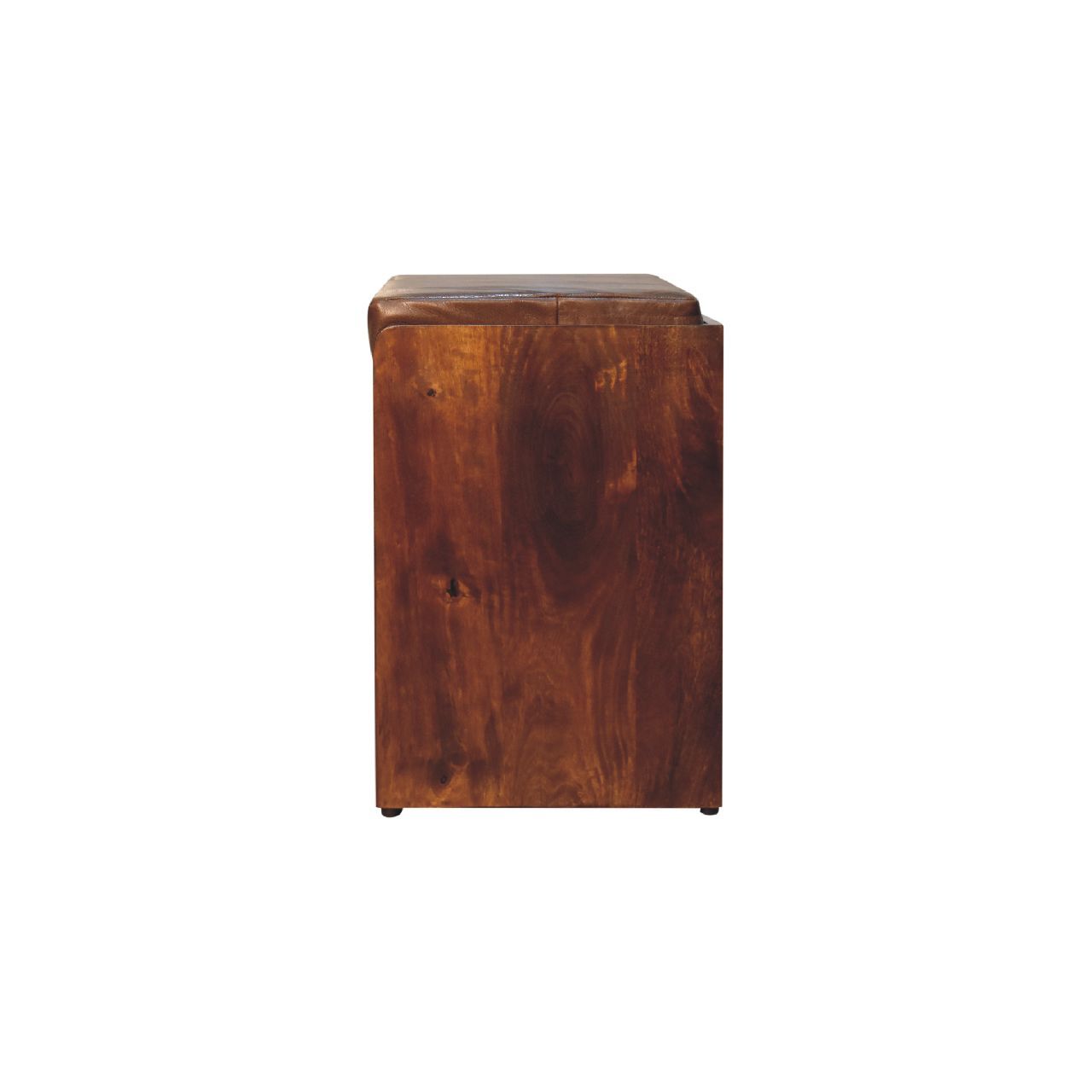 Buffalo - Hide Pull Out Shoe Storage Bench - Chestnut