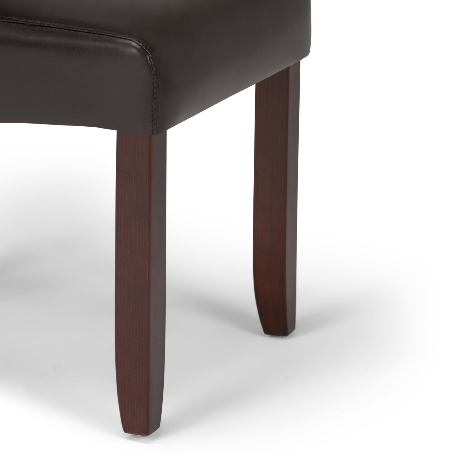 Cosmopolitan - Deluxe Tufted Parson Chair (Set of 2) - Tanners Brown