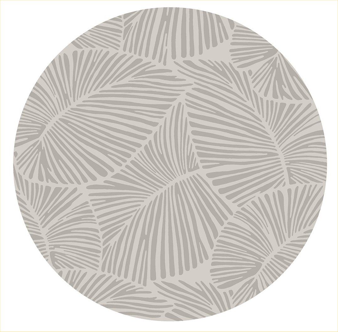 Curve - Round Rug - Silver
