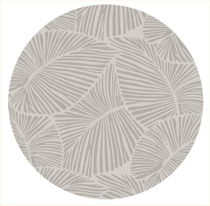 Curve - Round Rug - Silver