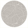 Curve - Round Rug - Silver