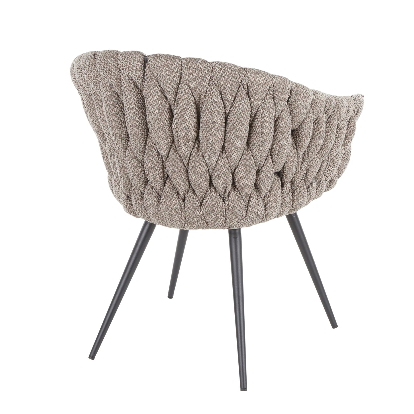 Matisse - Braided Contemporary Chair - Black / Gray