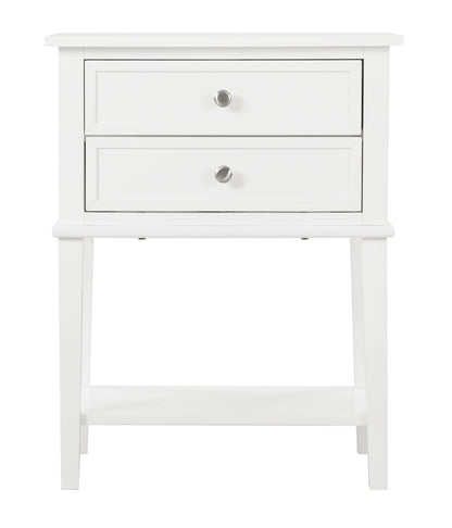 Newton - Stylish Contemporary Nightstand - White