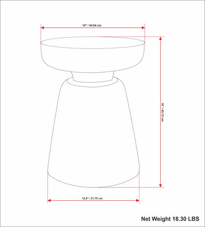 Robbie - Accent Table - Distressed White Wash