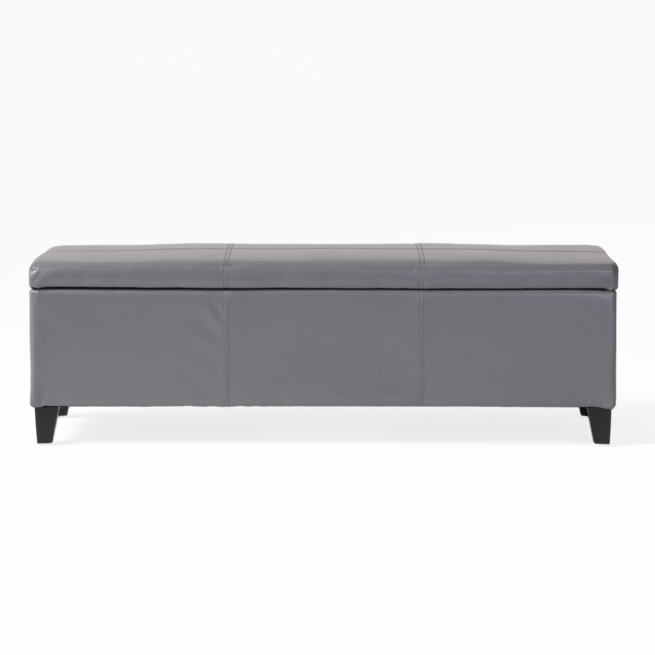 Glouster - Contemporary Storage Ottoman With Versatile Functionality - Gray