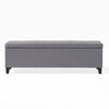 Glouster - Contemporary Storage Ottoman With Versatile Functionality - Gray