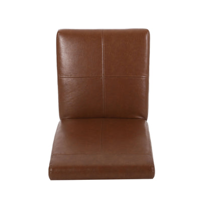 Pertica - Dining Chair With T - Stitch Design (Set of 2) - Light Brown