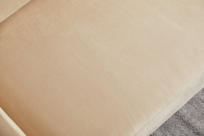 Stationary Loveseat - Beige