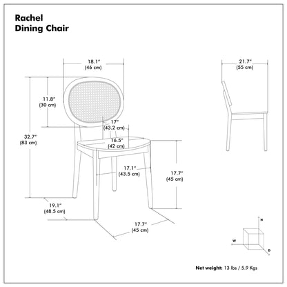Rachel - Dining Chair (Set of 2) - Brown