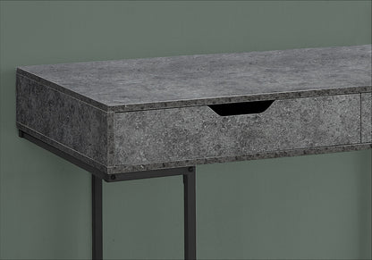 Computer Desk For Home Office, Laptop, Storage Drawers, Versatile Placement - Gray