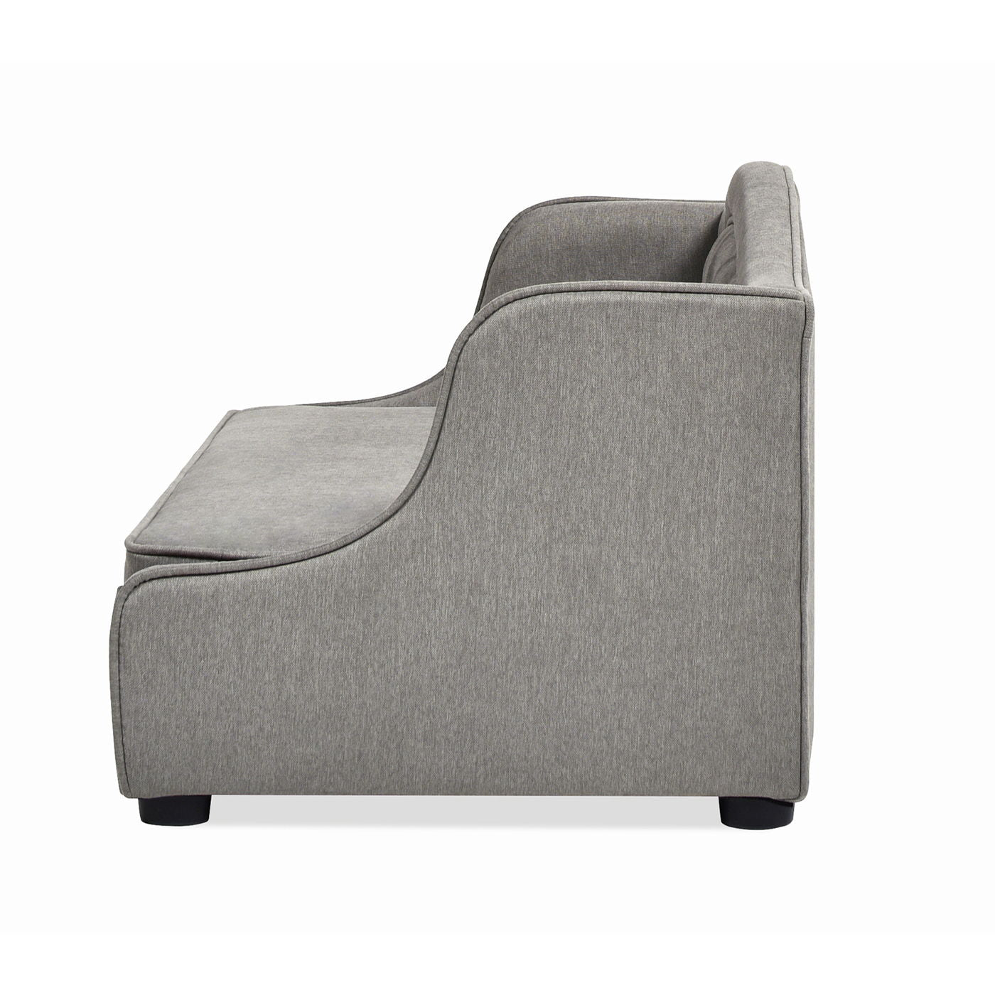 Robin - Tufted Wingback Pet Sofa Bed, Medium, Uptown Resistant High - Gray Stain