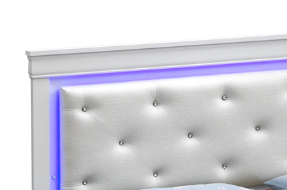 Queen Bed Elegant - Silver Champagne