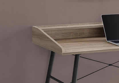 Computer Desk For Home Office, Laptop, Storage Shelves, Contemporary Versatile Placement - Taupe