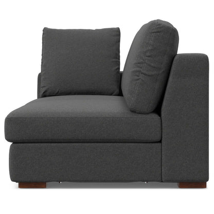 Charlie - Deep Seater Right Sectional Sofa - Gray