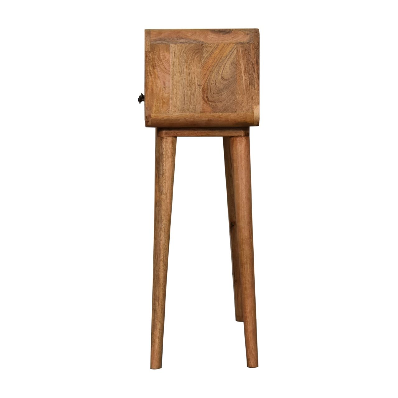 Mini Curved Console Table - Oak