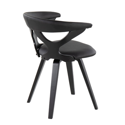 Gardenia - Contemporary Dining / Chair With Swivel - Black