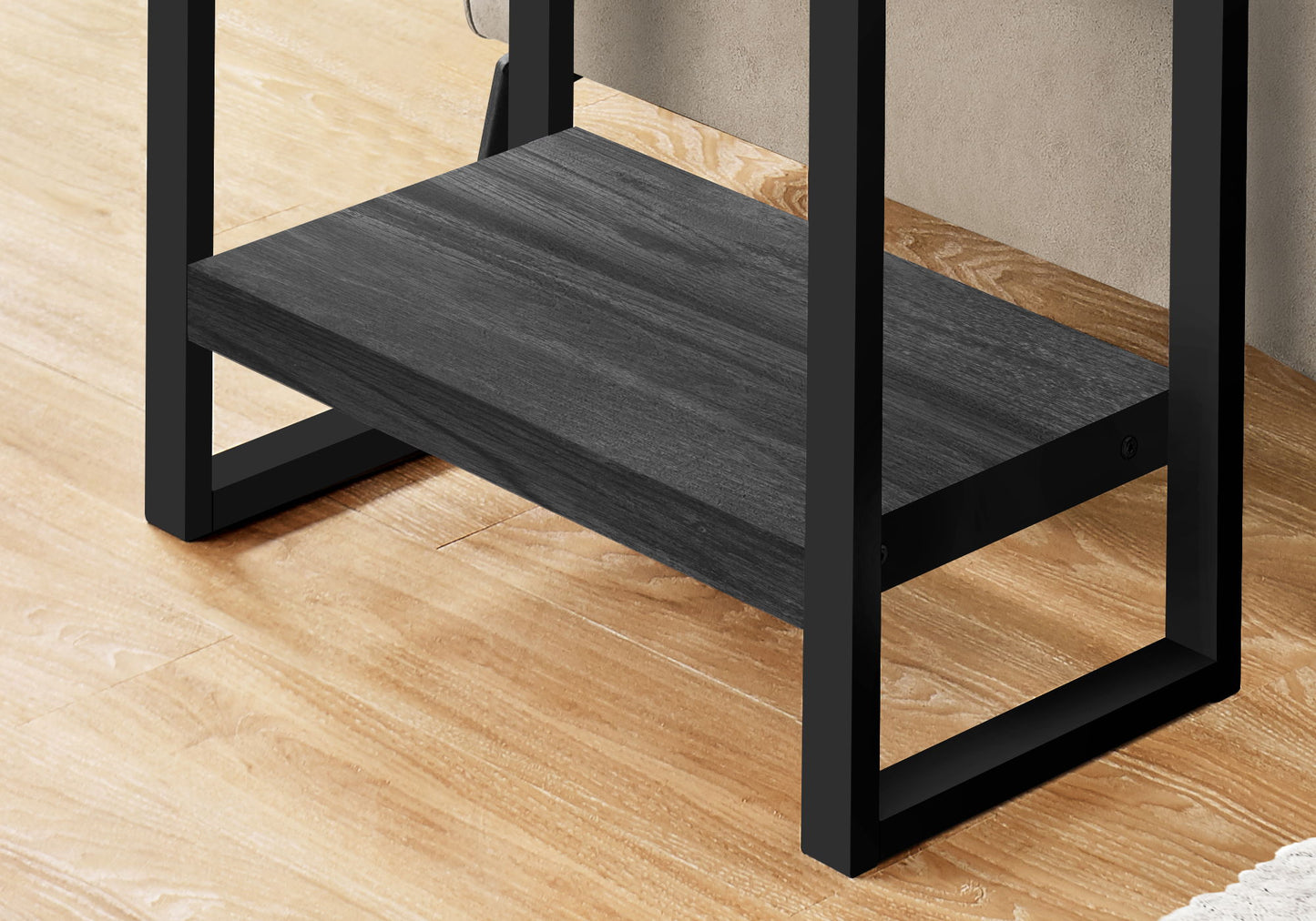 Accent Table, Side Industrial - Black
