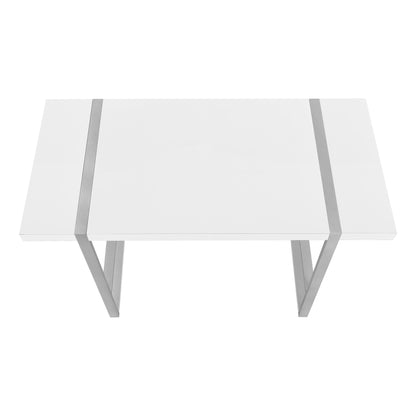 Computer Desk For Home Office, Laptop, Contemporary Versatile Placement - White