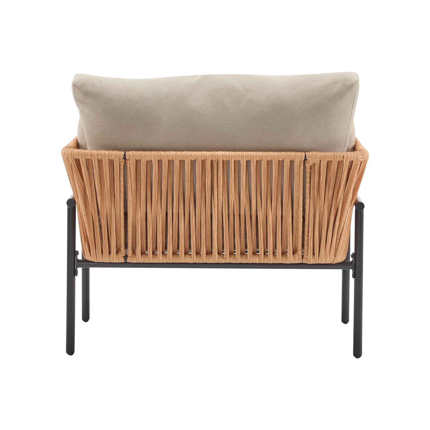 Lounge Chair With Cushions For Natural And Modern Spaces - Beige / Natural