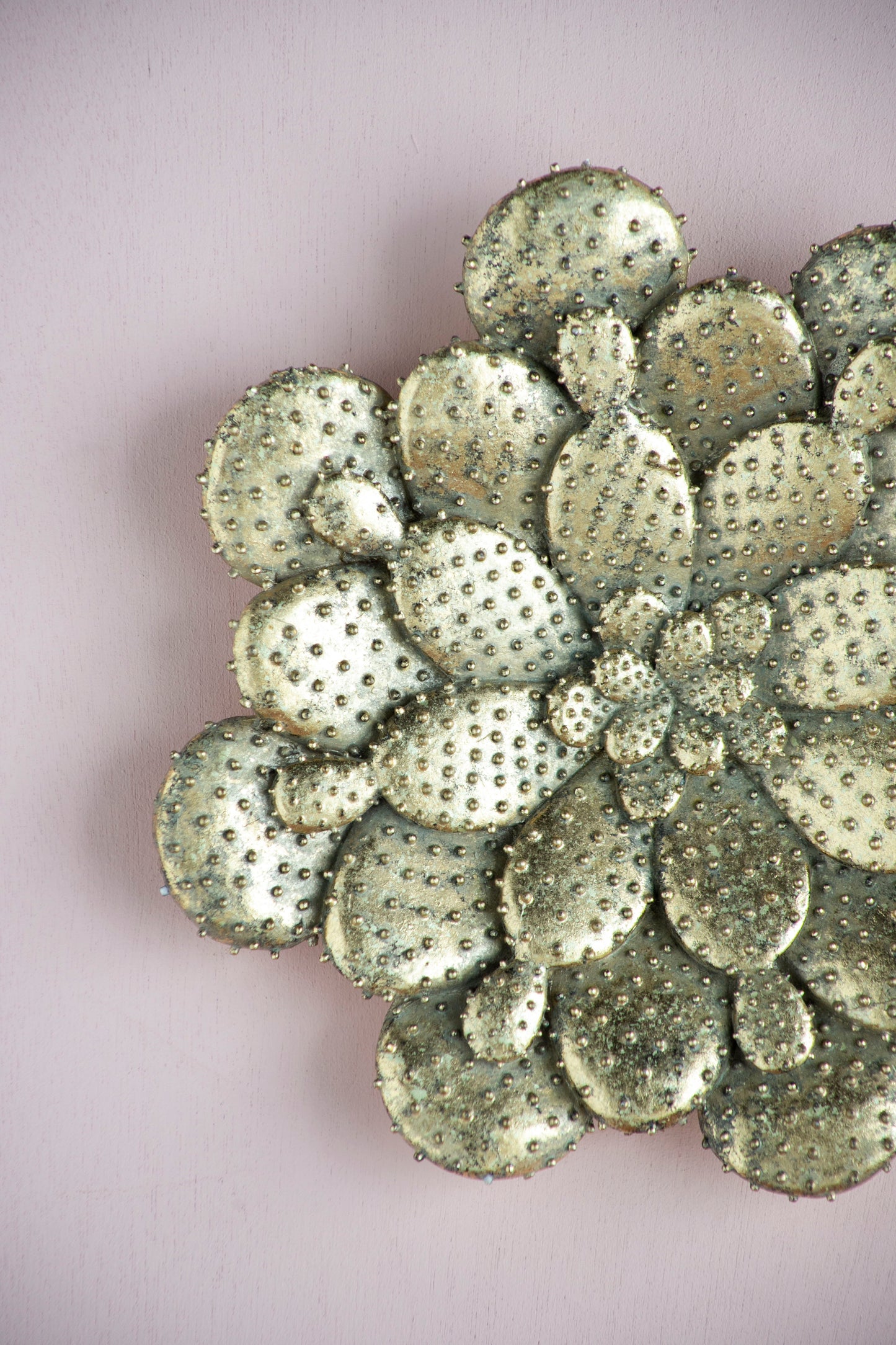 Succulent Wall Plaque Resin (Set of 2) - Gold