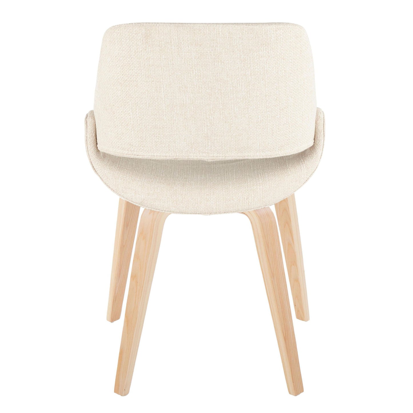 Fabrico - Mid-Century Modern Dining Chair (Set of 2) - Cream / Natural