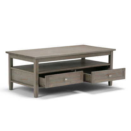 Warm Shaker - Coffee Table - Distressed Gray