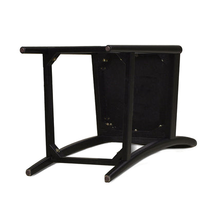 Panama - Curved Back Cane Counter Stool (Set of 2) - Ebony Black