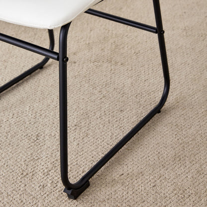 (Set of 4) Classic Chairs, A Stylish Seat Perfect For Modern Minimalist And Industrial Style Environments - White