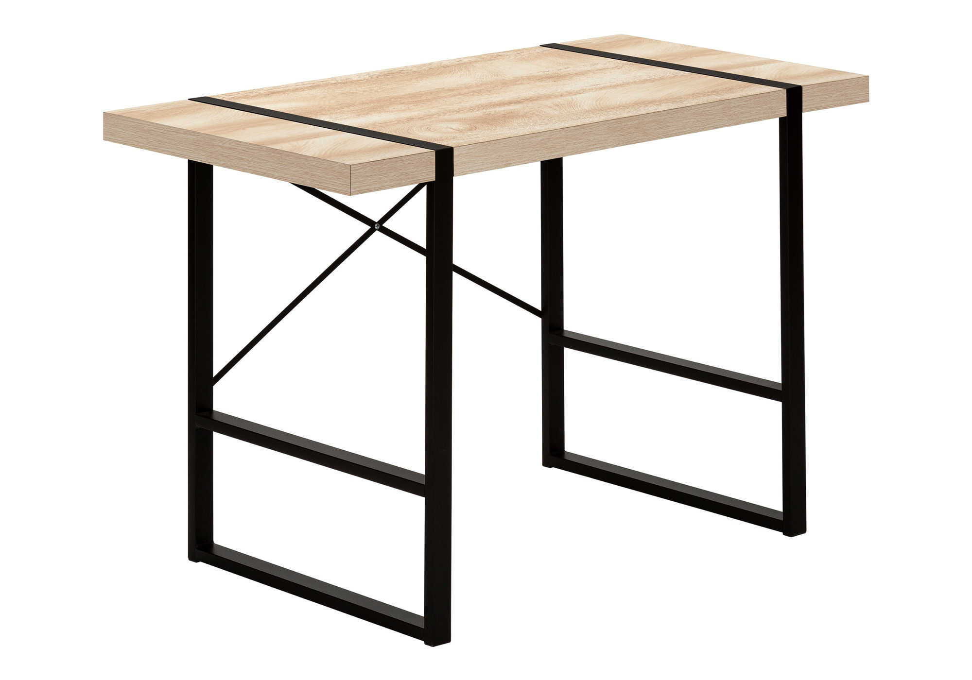 Computer Desk For Home Office, Laptop, Contemporary And Modern - Natural / Black