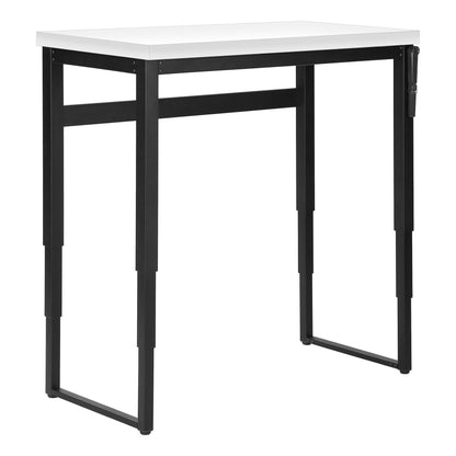 Computer Desk, Home Office, Standing, Adjustable, Laptop, Contemporary And Modern - White / Black
