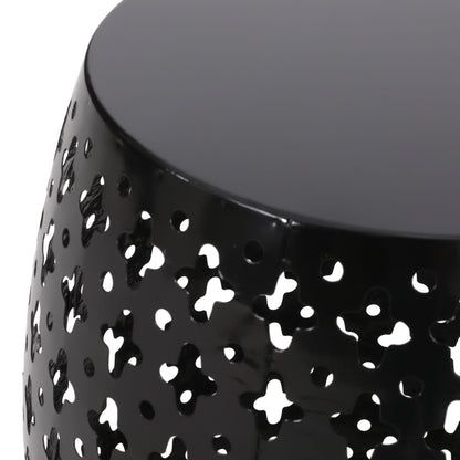 Metal End Table Large - Black