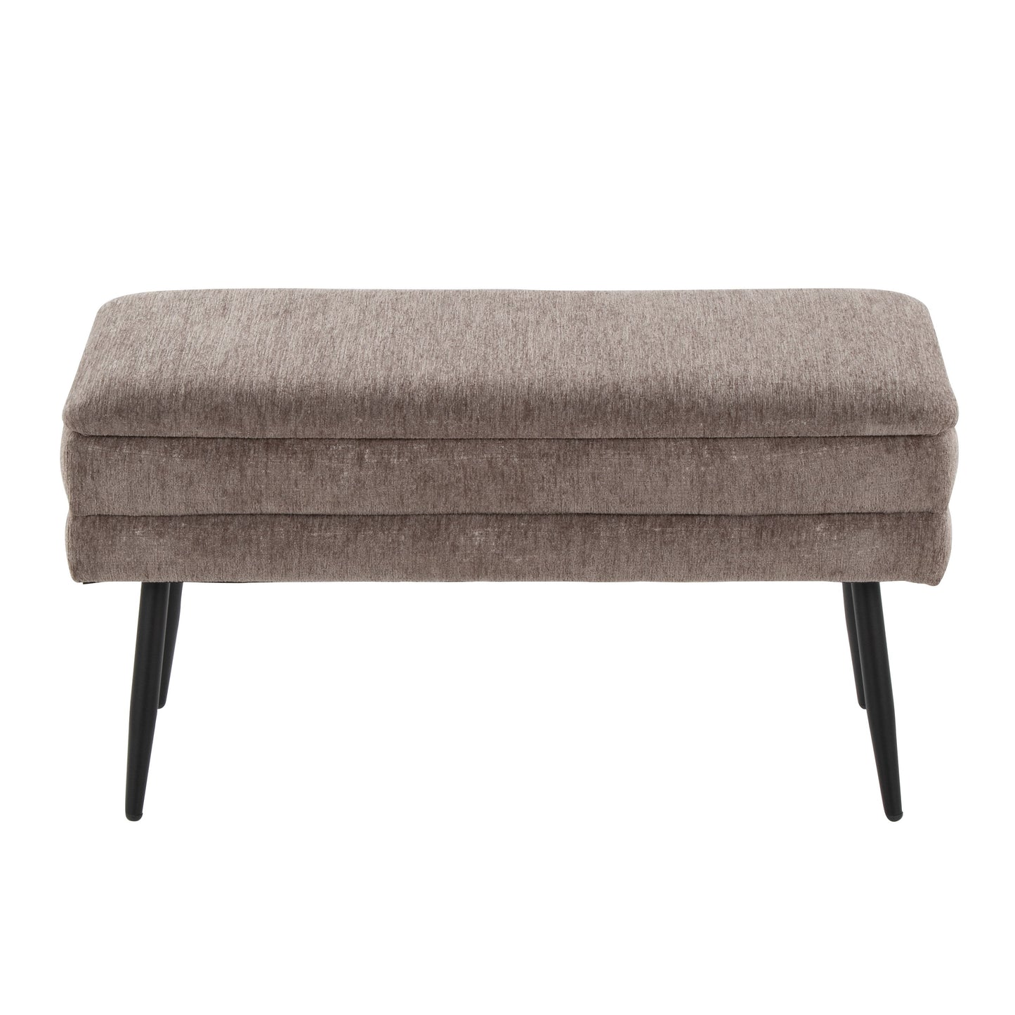 Neapolitan - Contemporary Storage Bench - Black / Brown