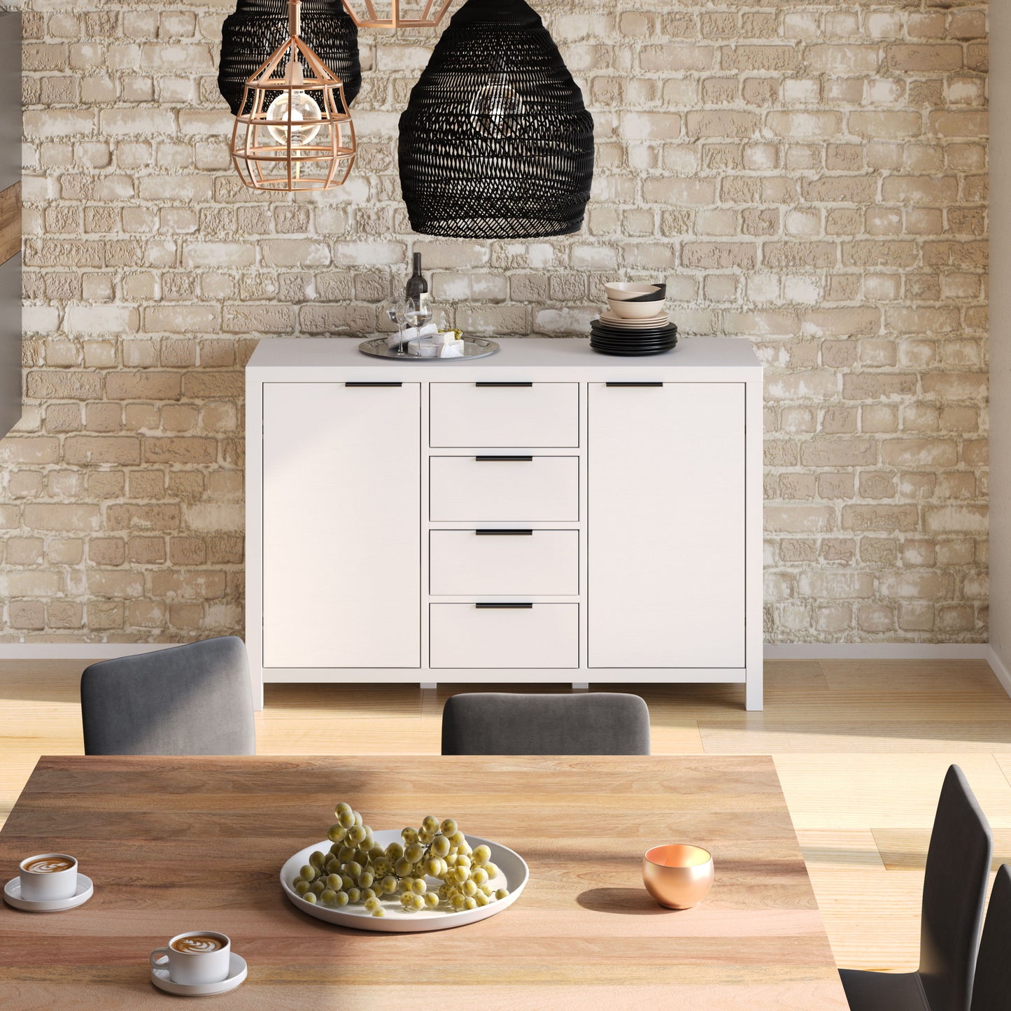 Hollander - Sideboard Buffet - White