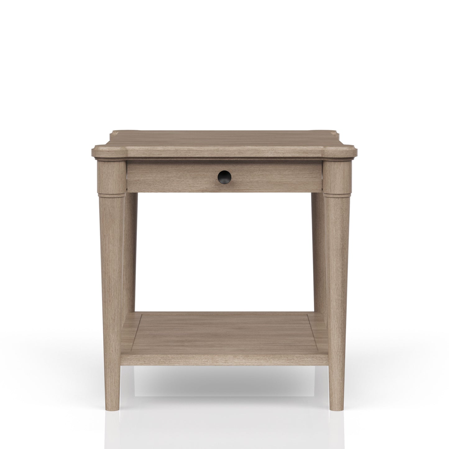End Table With Storage Drawer - Sand