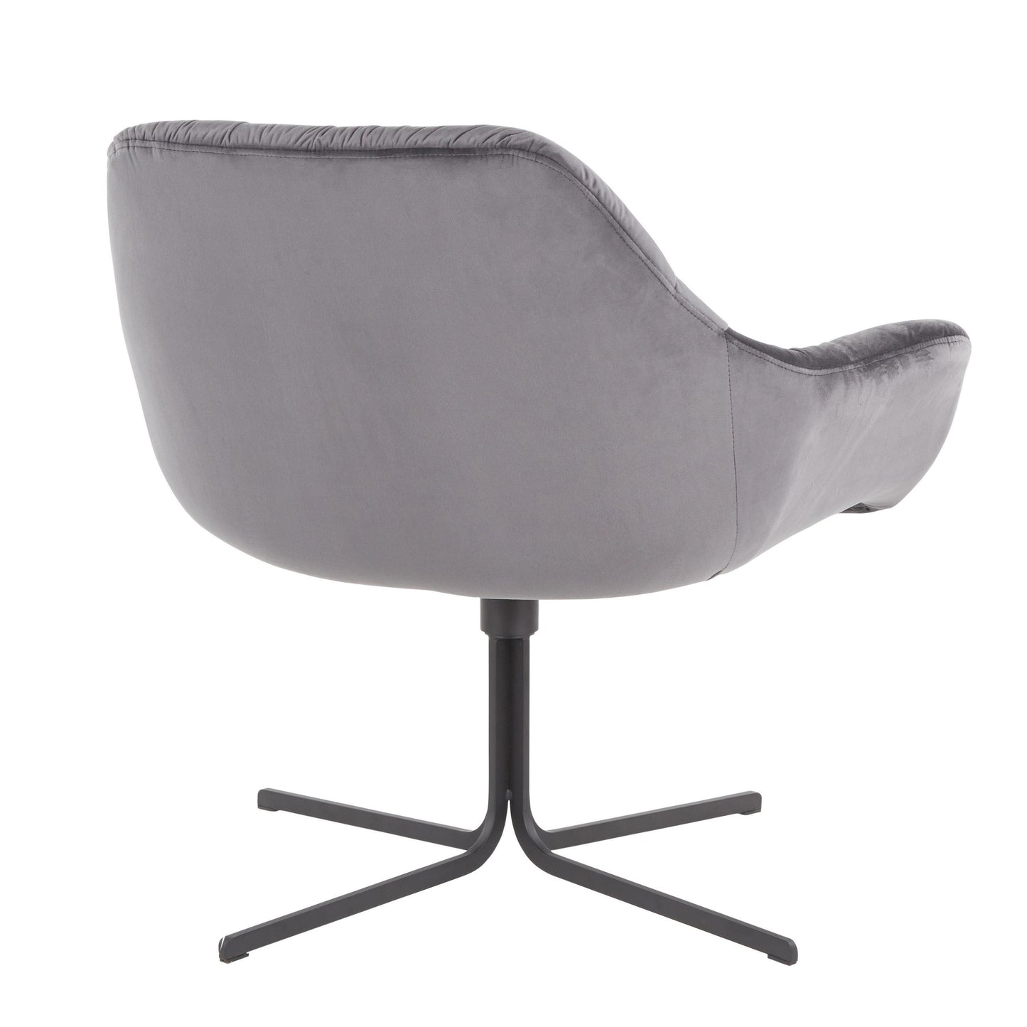 Wayne - Contemporary Swivel Lounge Chair - Black / Gray