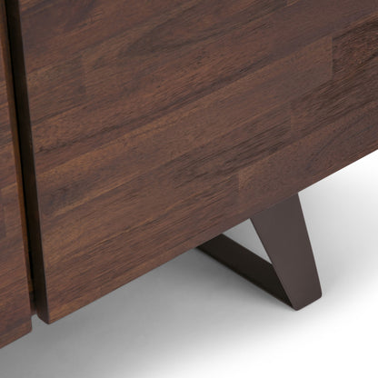 Lowry - Medium Storage Cabinet - Distressed Charcoal Brown