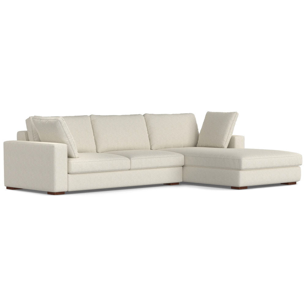 Charlie - Deep Seater Right Sectional Sofa - Cream